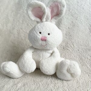Ty Pluffies Snackers White Bunny Rabbit Plush Toy 9" Stuffed Animal 2005
